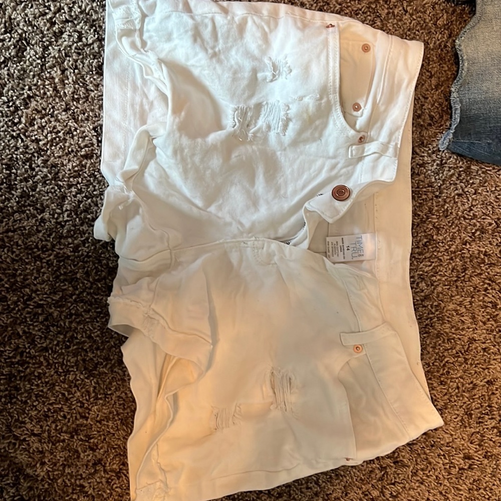 3 pairs of time tru shorts 2 are size 14 and one is size 12 20 dollars for all 3